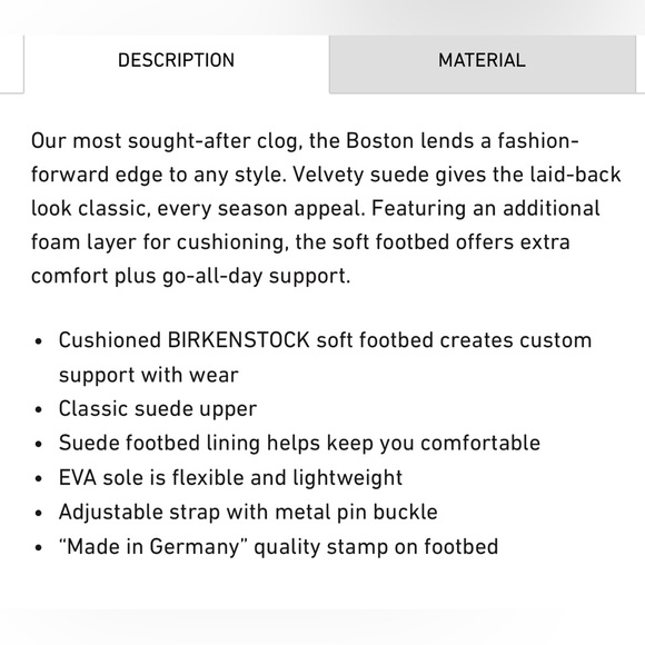 NWT Authentic Birkenstock Boston Suede Clog with Soft Footbed in Taupe - Picture 9 of 12